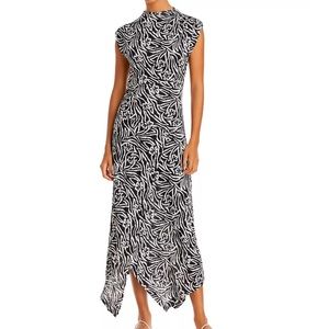 Rebecca Taylor Zebra Lily Printed Dress